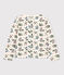 Cardigan imprimé en tubique enfant fille blanc AVALANCHE/ MULTICO