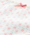 Shorty fille imprimé en jersey stretch blanc LAIT/blanc MULTICO