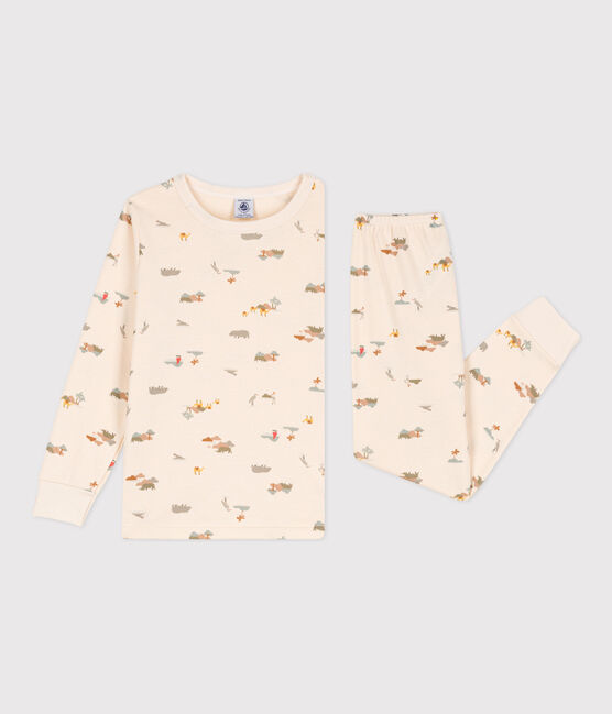 Pyjama animaux en coton enfant blanc AVALANCHE/ MULTICO