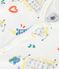 Combinaison courte b&eacute;b&eacute; en coton imprim&eacute; Op&eacute;ra blanc/multicouleur