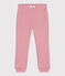 Pantalon de jogging enfant en coton uni rose CHARME