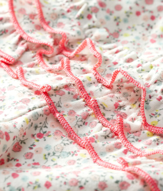 Legging imprimé bébé fille blanc MARSHMALLOW/blanc MULTICO