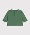 Tee-shirt manches longues en jersey fin bébé vert PALMERAIE