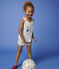 Débardeur en coton enfant fille blanc MARSHMALLOW