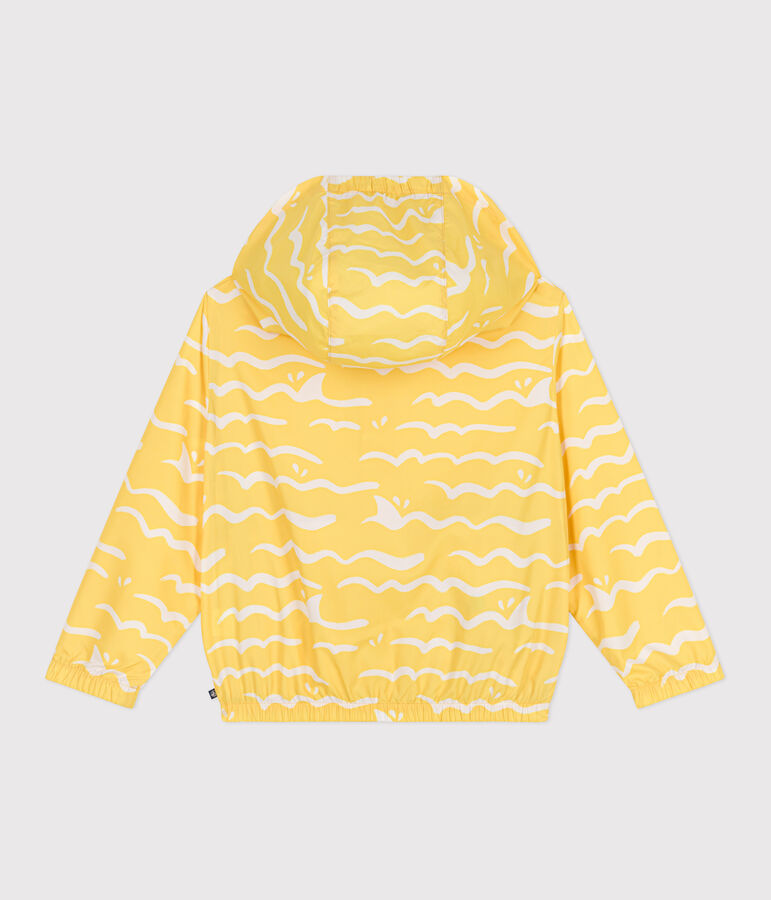 COUPE-VENT ULTRA L&Eacute;GER ENFANT jaune ORGE/blanc MARSHMALLOW