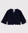 Cardigan en tricot de coton biologique bébé bleu SMOKING