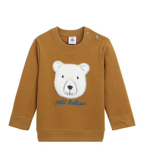Sweatshirt bébé garçon en molleton CUIVRE CN
