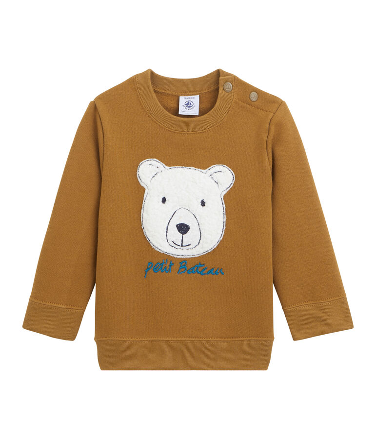 Sweatshirt b&eacute;b&eacute; gar&ccedil;on en molleton CUIVRE CN
