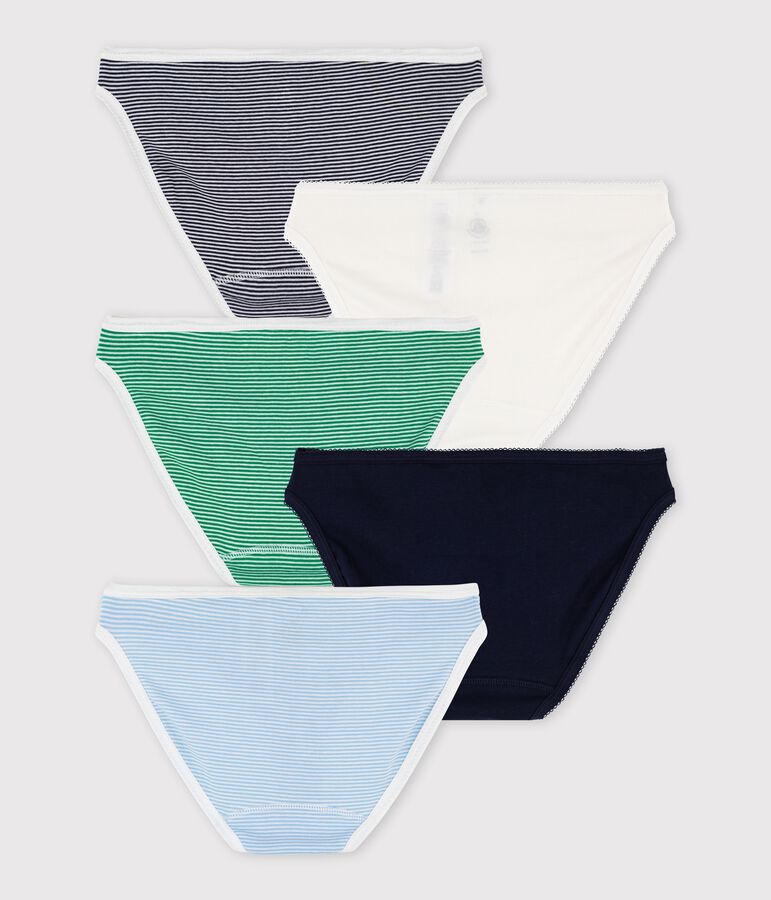 Semainier 5 culottes en coton Femme multicouleur