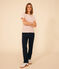 Tee-shirt LE DROIT col rond en coton Femme rose SALINE