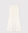 Robe à bretelles iconique en coton ajouré Femme blanc MARSHMALLOW