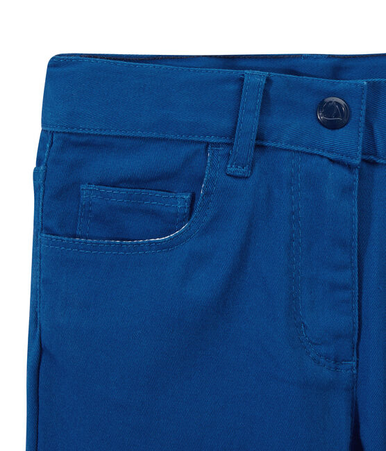 Pantalon fille en jean de couleur bleu PERSE