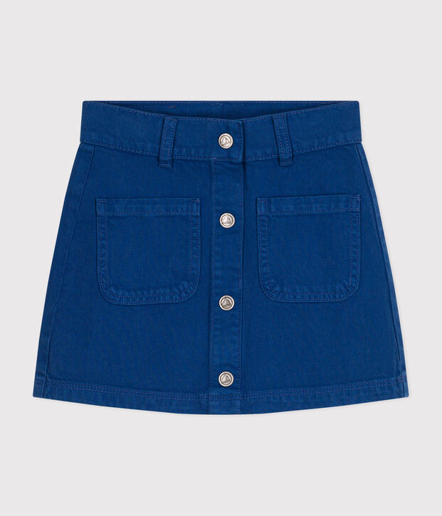 Jupe en denim enfant fille bleu