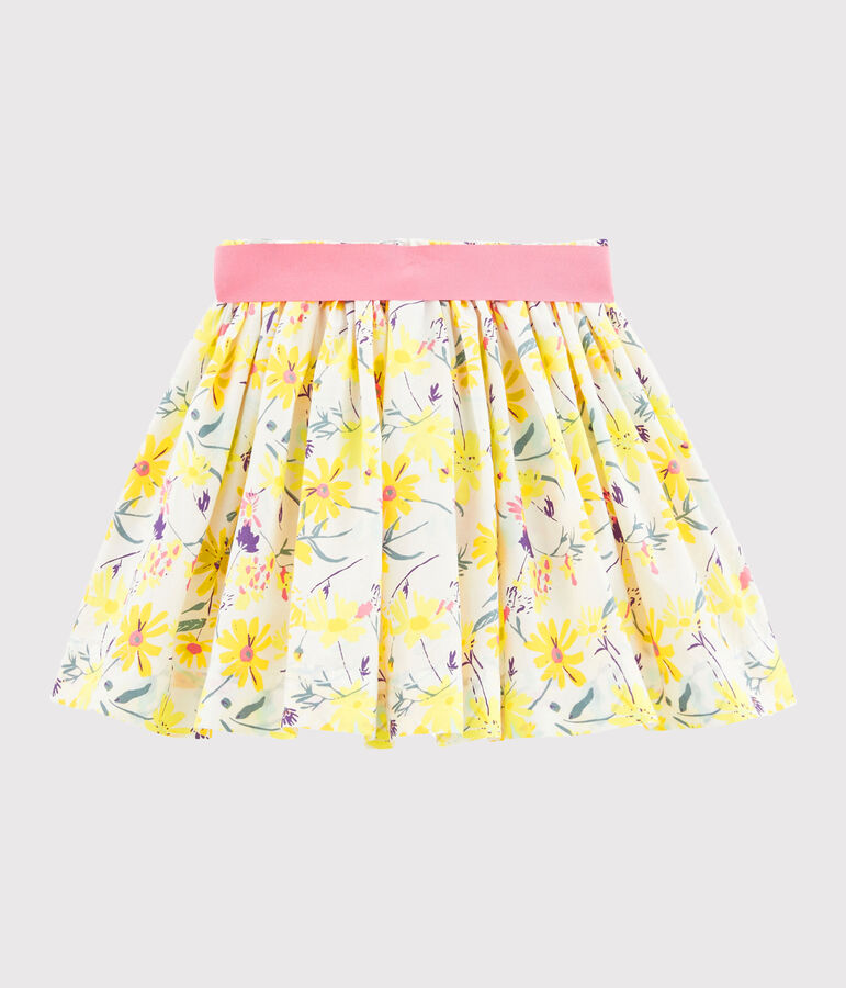 Jupe enfant fille blanc/multicouleur