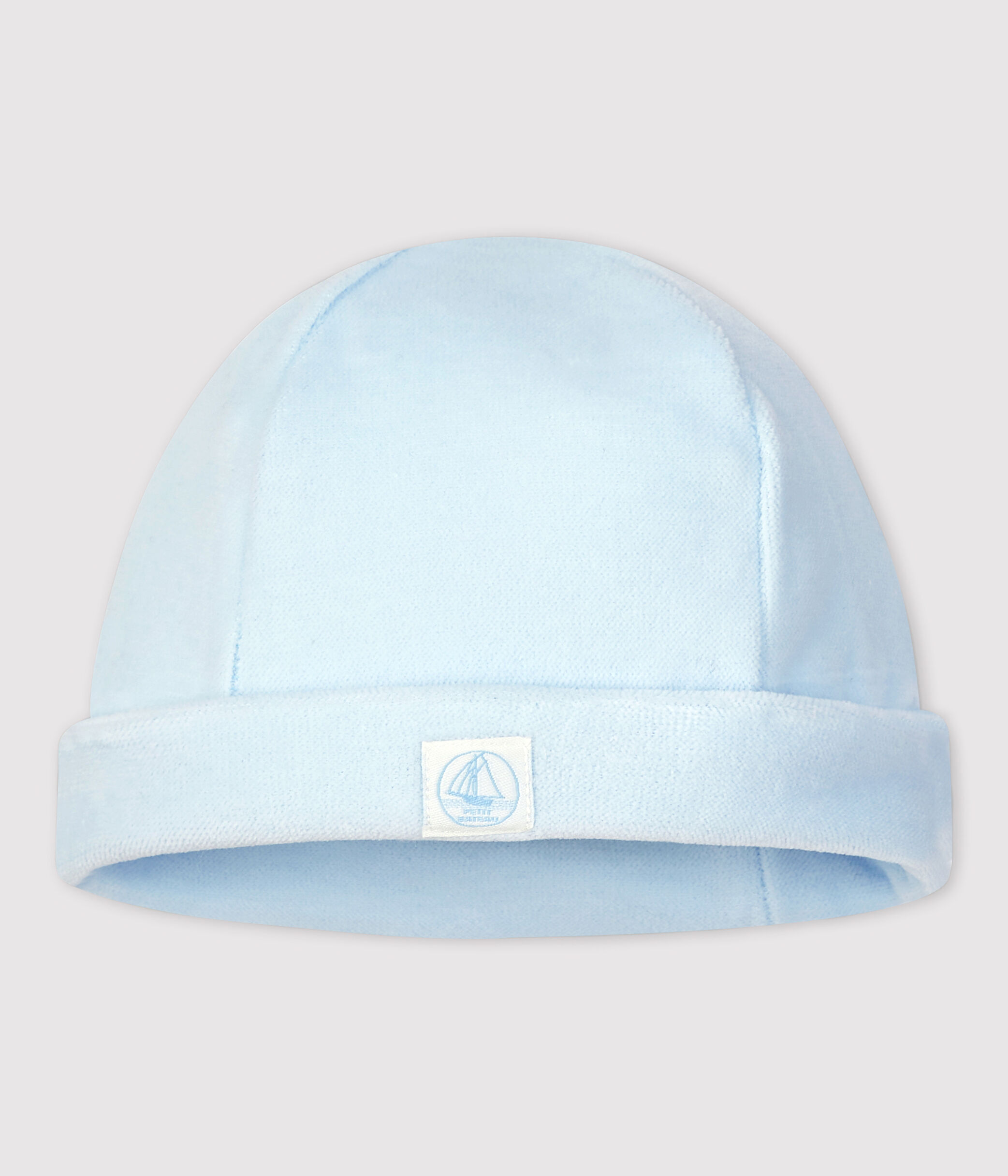 Bonnet bébé en velours de coton biologique TOUDOU Petit Bateau