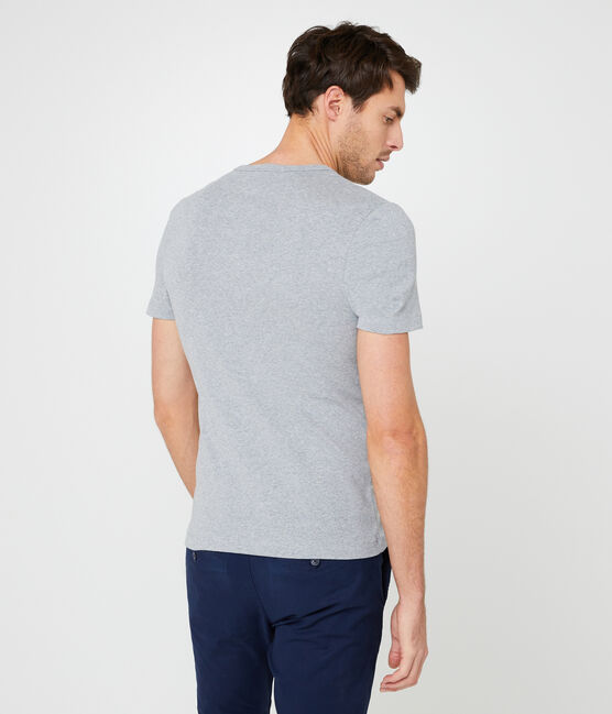 Tee-shirt manches courtes col rond homme gris SUBWAY CHINE