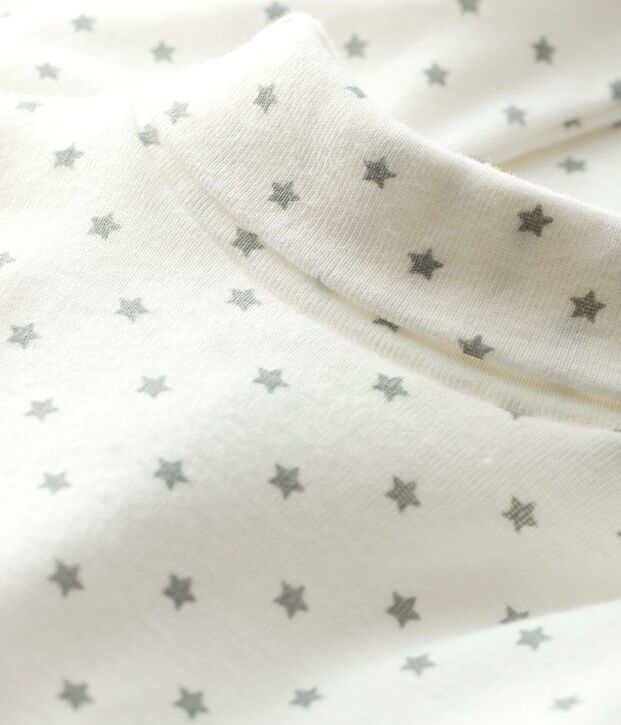 Body manches longues b&eacute;b&eacute; gar&ccedil;on blanc/gris