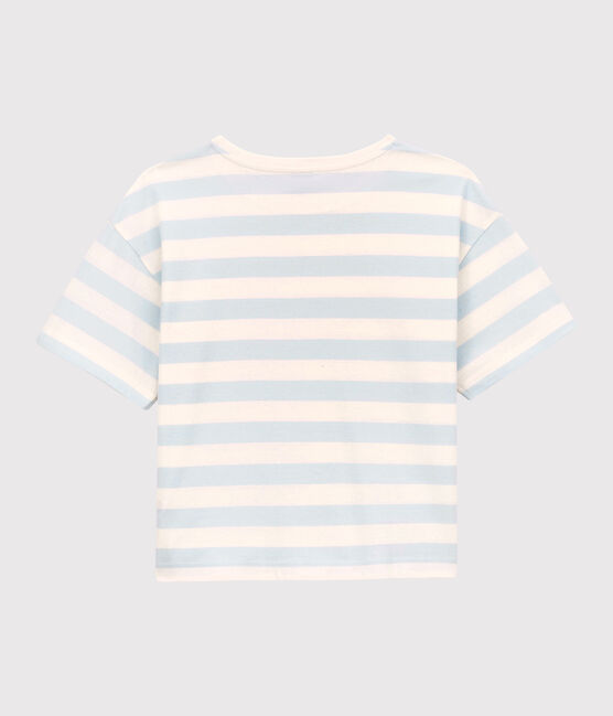 TEE-SHIRT LE BOXY en coton Femme PLEINAIR/ MARSHMALLOW