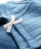 Ensemble 2 pièces bébé matelassés en coton biologique bleu POLOCHON