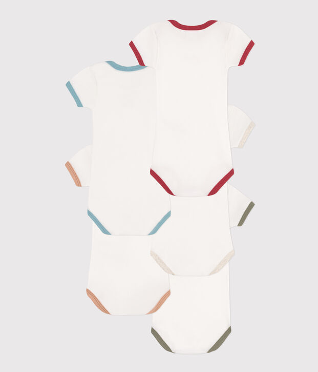 Lot de 5 bodies manches courtes youpi en coton multicouleur