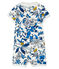 Combicourt imprimé bébé fille blanc MARSHMALLOW/bleu HADDOCK