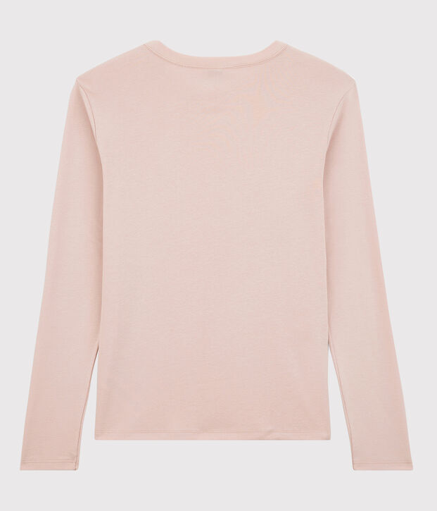 T-shirt col rond iconique en coton Femme rose