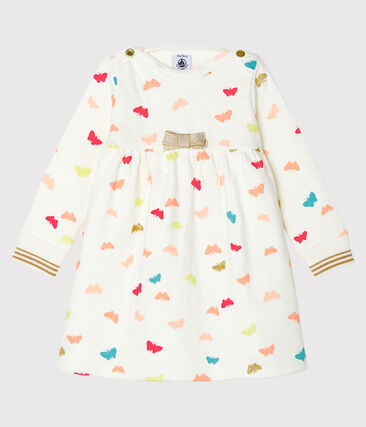 PETIT BATEAU - Robe manches longues bébé fille imprimée