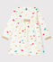Robe manches longues bébé fille imprimée blanc MARSHMALLOW/blanc MULTICO