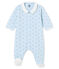 Dors bien bébé garçon en tubique imprimé bleu FRAICHEUR/blanc MULTICO