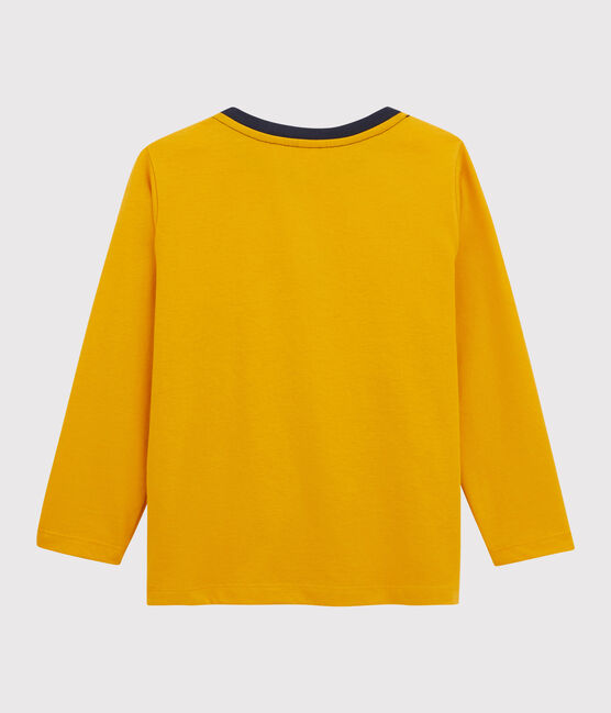 Tee-shirt sérigraphié enfant garçon jaune BOUDOR