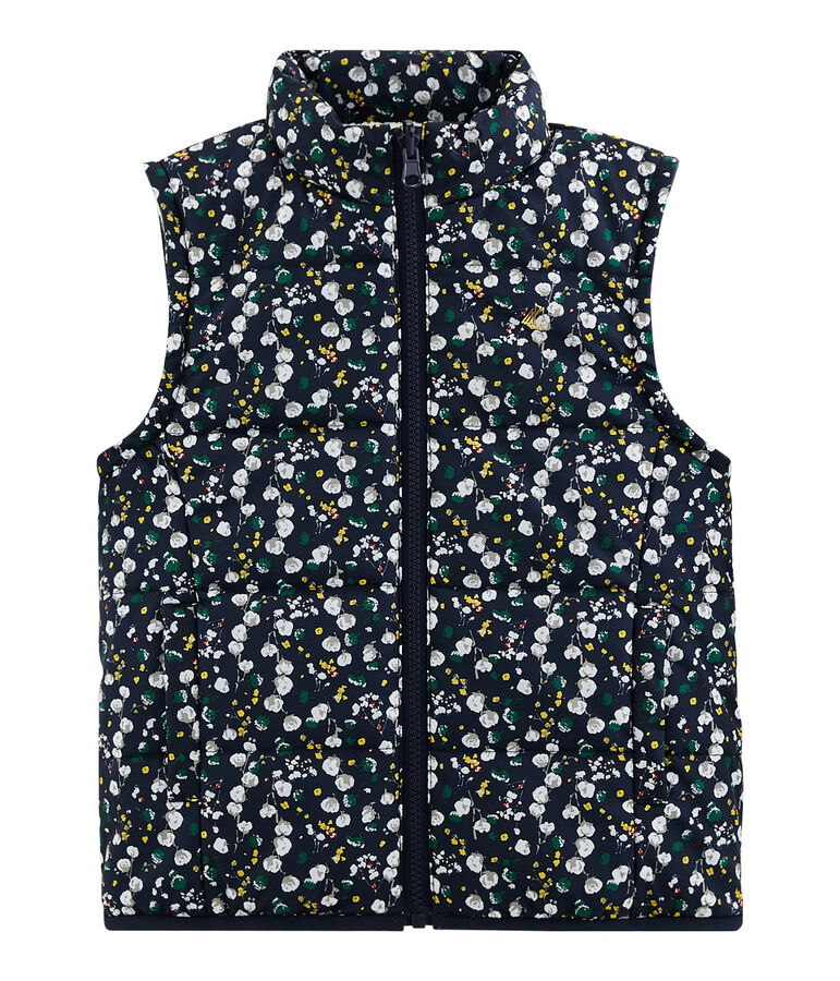 Doudoune 3 en 1 enfant fille bleu/multicouleur