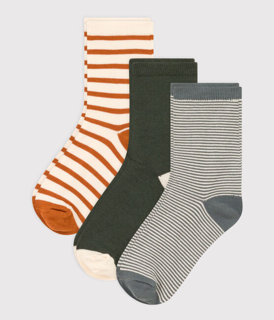 Lot de 3 paires de chaussettes milleraies enfant garçon-fille variante 1