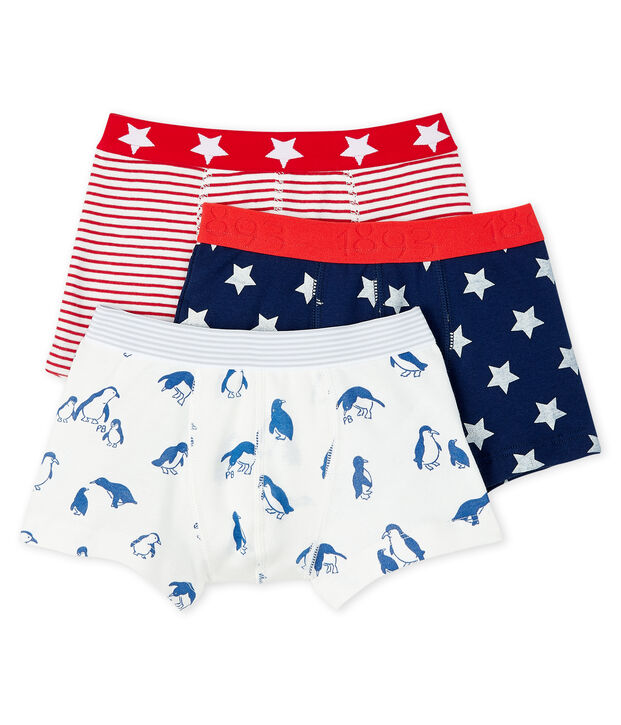 Lot de 3 boxers imprim&eacute;s petit gar&ccedil;on multicouleur