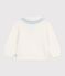 Pull b&eacute;b&eacute; en coton &agrave; col ch&acirc;le ray&eacute; &eacute;cru MILK
