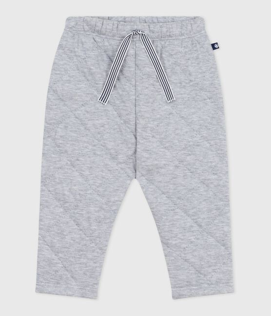 Pantalon bébé en coton épais uni gris FUMEE CHINE