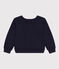 Sweatshirt en molleton enfant garçon bleu SMOKING
