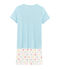Pyjacourt petite fille en côte bleu GLACIS/blanc MULTICO