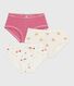 Lot de culottes enfant en coton taille haute imprimé