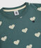 T-shirt manches courtes en coton enfant garçon vert BRUT/blanc AVALANCHE