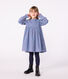 Robe enfant manches longues en velours imprimé