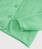 Cardigan en tricot coton enfant fille vert ALOEVERA