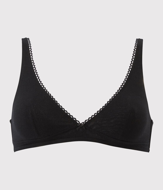 Soutien-gorge en coton stretch Femme noir NOIR