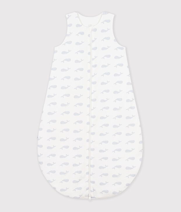 Gigoteuse b&eacute;b&eacute; en coton imprim&eacute; baleine TOG 3 blanc/bleu