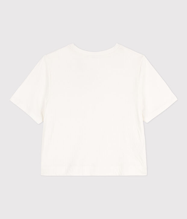 T-shirt LE BOXY en coton Femme blanc
