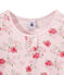 Pyjama fille imprimé fleurs rose VIENNE/blanc MULTICO