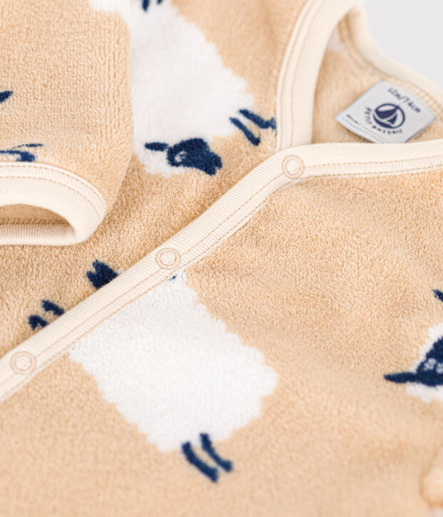 Surpyjama en polaire b&eacute;b&eacute; beige/multicouleur