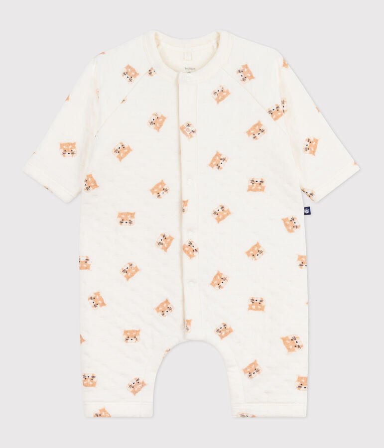 Combinaison b&eacute;b&eacute; en coton, imprim&eacute; pandas roux MILK/ MULTICO