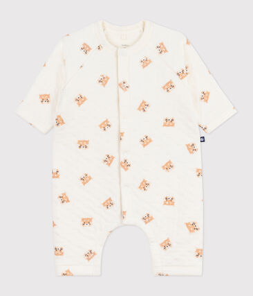 Combinaison bébé en coton, imprimé pandas roux