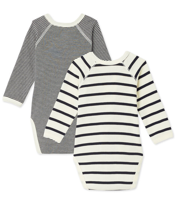 Lot de 2 bodies naissance mixte &agrave; rayures SPECIAL LOT 00