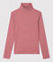 Sous-pull iconique en coton rayé Femme rouge SANGRIA/ MARSHMALLOW